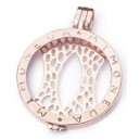 Colgante plata rodio oro rosa pequeño