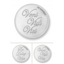 Dolce Vita & Veni vidi vici rodio plata tamaño grande