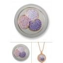 Swarovsky flores lavandas tamaño grande (3D)