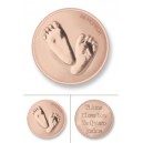 Baby feet & Te quiero rodio oro rosa tamaño grande