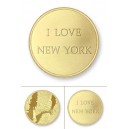 Nueva York rodio oro amarillo tamaño grande