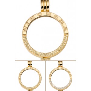 Colgante plata rodio o/a pequeño de luxe