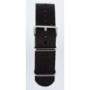 20 MM correa nylon tipo Nato negra