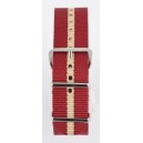 20 MM correa nylon tipo Nato granate/beige