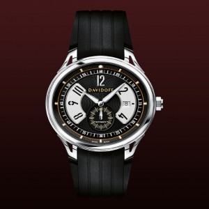 Reloj Davidoff bicolor black dial automatic rubber 